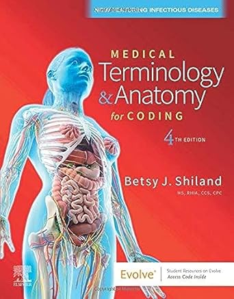 medical terminology and anatomy for coding 4th edition betsy j shiland ms rhia ccs chda cpc cpb cppm