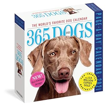 365 dogs page a day calendar 2021 1st edition workman calendars 1523509007, 978-1523509003