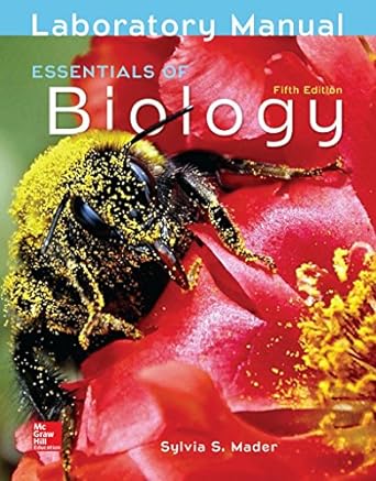 lab manual for essentials of biology 1st edition sylvia mader 1259948439, 978-1259948435