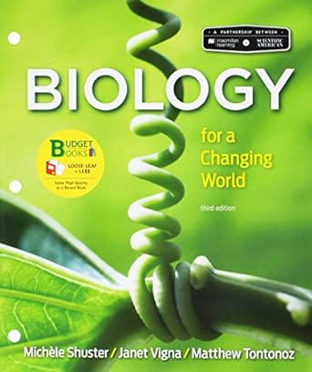 loose leaf version for scientific american biology for a changing world 1st edition michele shuster ,janet