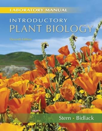laboratory manual to accompany sterns introductory plant biology 11th edition james bidlack ,kingsley stern