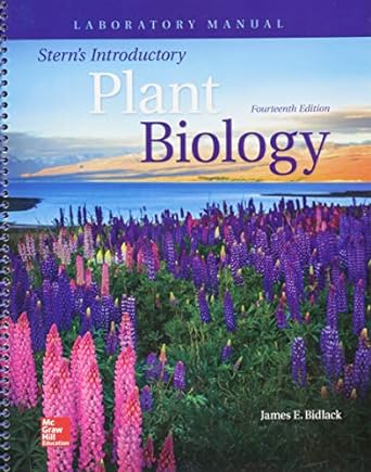 laboratory manual for sterns introductory plant biology 1st edition james bidlack ,shelley jansky ,kingsley