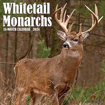 willow creek press whitetail monarchs monthly 2024 wall calendar 1st edition willow creek press 1549235931