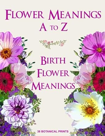 flower meanings a to z 38 botanical prints including birth flower meanings by month 1st edition f a seferi ,s