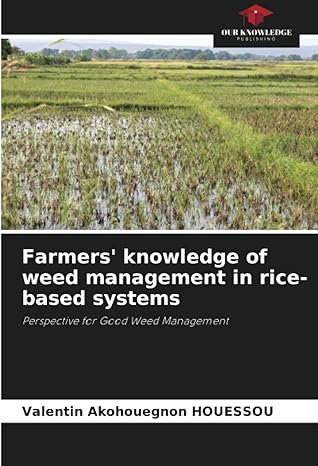 farmers knowledge of weed management in rice based systems perspective for good weed management 1st edition