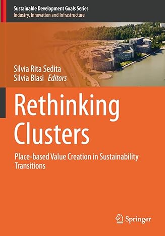 rethinking clusters place based value creation in sustainability transitions 1st edition silvia rita sedita