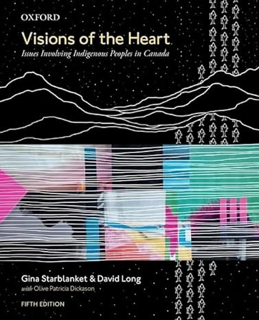 visions of the heart issues involving indigenous peoples in canada 5th edition gina starblanket ,david long