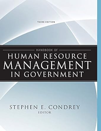 handbook of human resource management in government 3rd edition stephen e condrey 0470484047, 978-0470484043