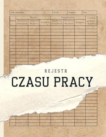 rejestr czasu pracy miesieczny dziennik godzin pracy harmonogram obecnosci dla wspolpracownikow biurowych