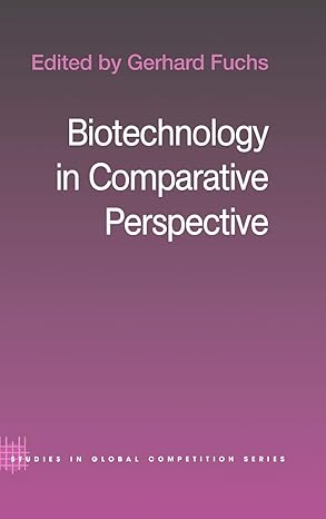 biotechnology in comparative perspective 1st edition gerhard fuchs 0415283434, 978-0415283434