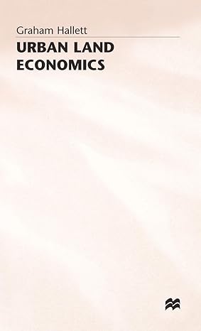 urban land economics principles and policy 1979th edition graham hallett 0333261836, 978-0333261835