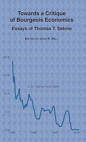 towards a critique of bourgeois economics essays of thomas t sekine 1st edition thomas t sekine ,john r bell