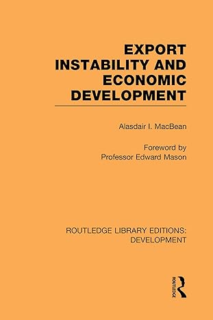 export instability and economic development 1st edition alasdair macbean 0674017110, 978-0674017115