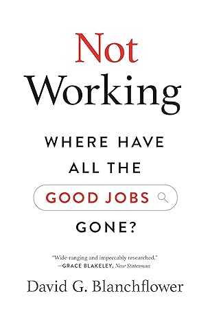 not working where have all the good jobs gone 1st edition david g. blanchflower 0691205493, 978-0691205496