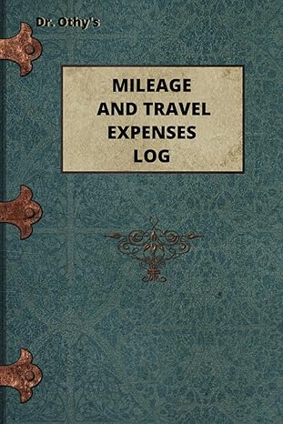 dr othys mileage and travel expenses log expense tracking and business travel log  dr othy b0cl92nr4m