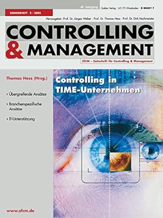 controlling in time unternehmen 2005 edition thomas hess 3834900028, 978-3834900029