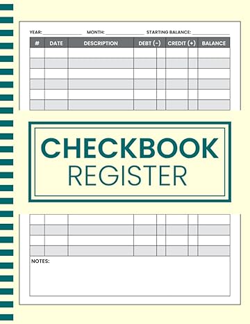 checkbook register simple and large pages 8 5 x 11  checkbook register booknook b0cjdbltp6