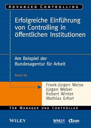 erfolgreiche einfuhrung von controlling in oeffentlichen ins  ji 1/2rgen weber 9783527507610