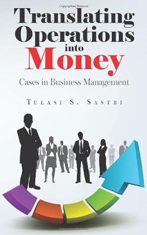 translating operations into money  tulasi s s sastri 9383808365, 978-9383808366