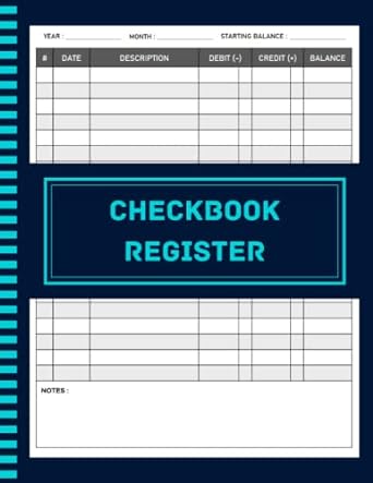 checkbook register 8 5x11 120 pages  outmaziirt b0b8rjqh9v