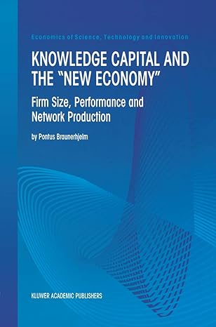 knowledge capital and the new economy firm size performance and network production 2000th edition pontus