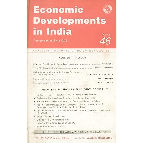 economic developments in india monthly update volume 46 1st edition editors raj kapila uma kapila 8171882412,