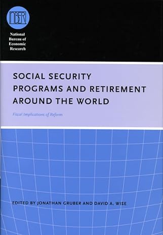 social security programs and retirement around the world fiscal implications of reform 1st edition jonathan