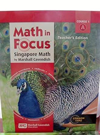 math in focus singapore math   volume a grade 6 2012 teacher's edition holt mcdougal 0547561008,