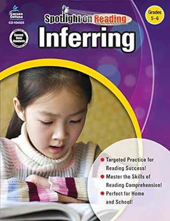 carson dellosa inferring grades 5 6 resource book csm edition frank schaffer publications 1609964918,