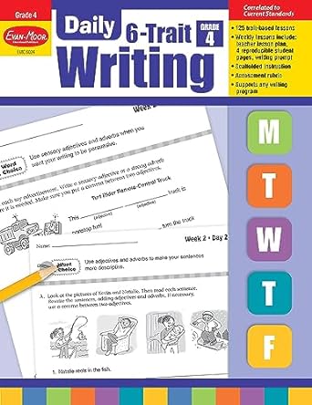 evan moor daily 6 trait writing book grade 4 teacher edition evan moor educational publishers 1596732881,