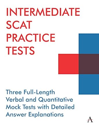 intermediate scat practice tests 3 full length verbal and quantitative mock tests with detailed answer