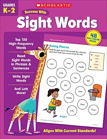 scholastic success with sight words workbook 1st edition scholastic teaching resources 1338798685,