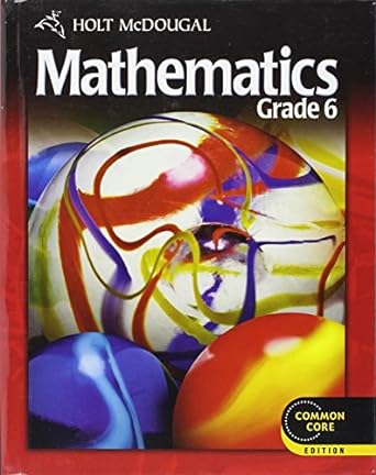holt mcdougal mathematics   grade 6 2012 1st edition holt mcdougal 0547647166, 978-0547647166