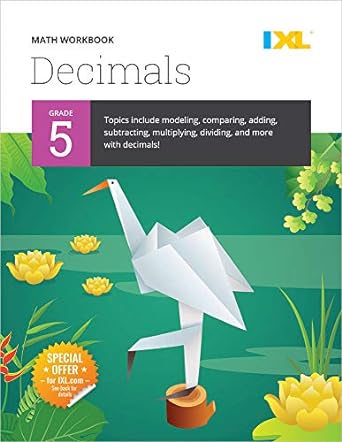 ixl math workbook grade 5 decimals workbook edition ixl learning 1947569333, 978-1947569331