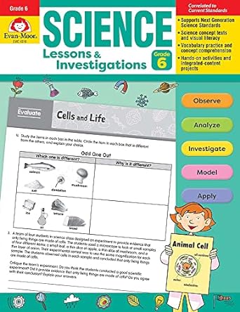 science lessons and investigations grade 6 teacher resource teacher's edition evan moor educational