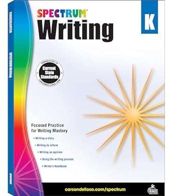 spectrum kindergarten writing workbook ages 5 to 6 grade k writing workbook writing practice with alphabet