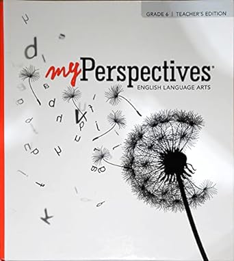 my perspective english language arts grade 6   c 2022 9781418371029 1418371025 teachers edition english panel