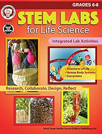 mark twain stem labs for life science grades 6 8 1st edition schyrlet cameron ,carolyn craig 1622236408,