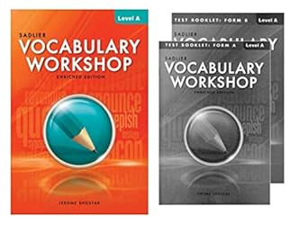 vocabulary workshop   student book with test booklet form aandb level a grade 6 enriched edition p0066