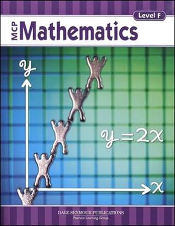 mcp mathematics level f  2005c student edition dale seymour publications 0765260662, 978-0765260666