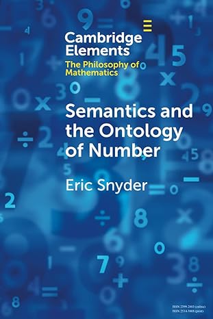 semantics and the ontology of number 1st edition eric snyder 1108456251, 978-1108456258