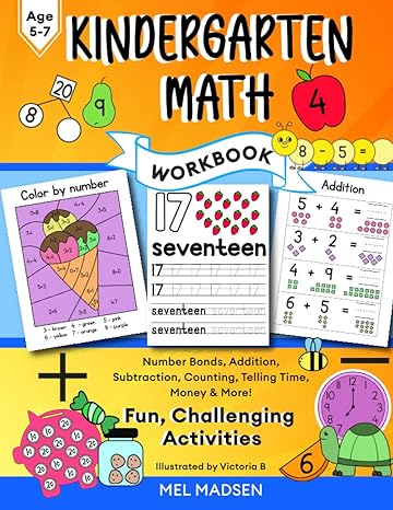 kindergarten math workbook fun activities and games for kindergarten and 1st grade age 5 6 7 homeschool