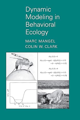 dynamic modeling in behavioral ecology 1st edition marc mangel, colin whitcomb clark 0691085064,