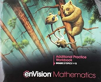 envision mathematics 2020 additional practice workbook grade 2 1st edition scott foresman 0134953770,