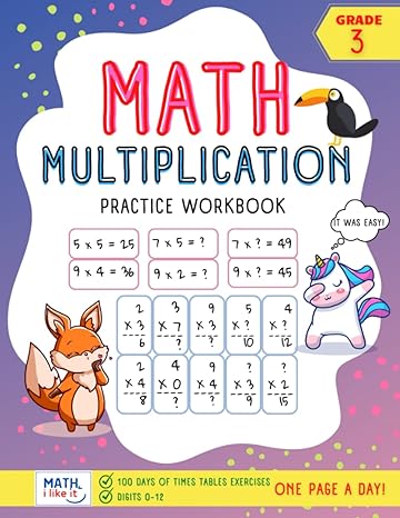 math multiplication practice workbook 100 days of times tables exercises for 3rd grade making multiplication