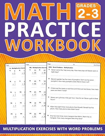 math multiplication workbook for grades 2 3 with answers math practice workbook for 2nd grade and 3rd grade