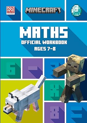 minecraft maths ages 7 8 official workbook 1st edition collins ks1 0008462763, 978-0008462765