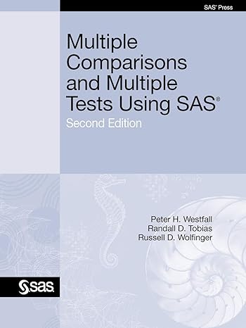 multiple comparisons and multiple tests using sas 2nd edition peter h. westfall phd, randall d. tobias phd,