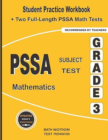 pssa subject test mathematics grade 3 student practice workbook + two full length pssa math tests 1st edition