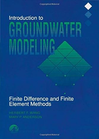 introduction to groundwater modeling finite difference and finite element methods 1st edition herbert f.